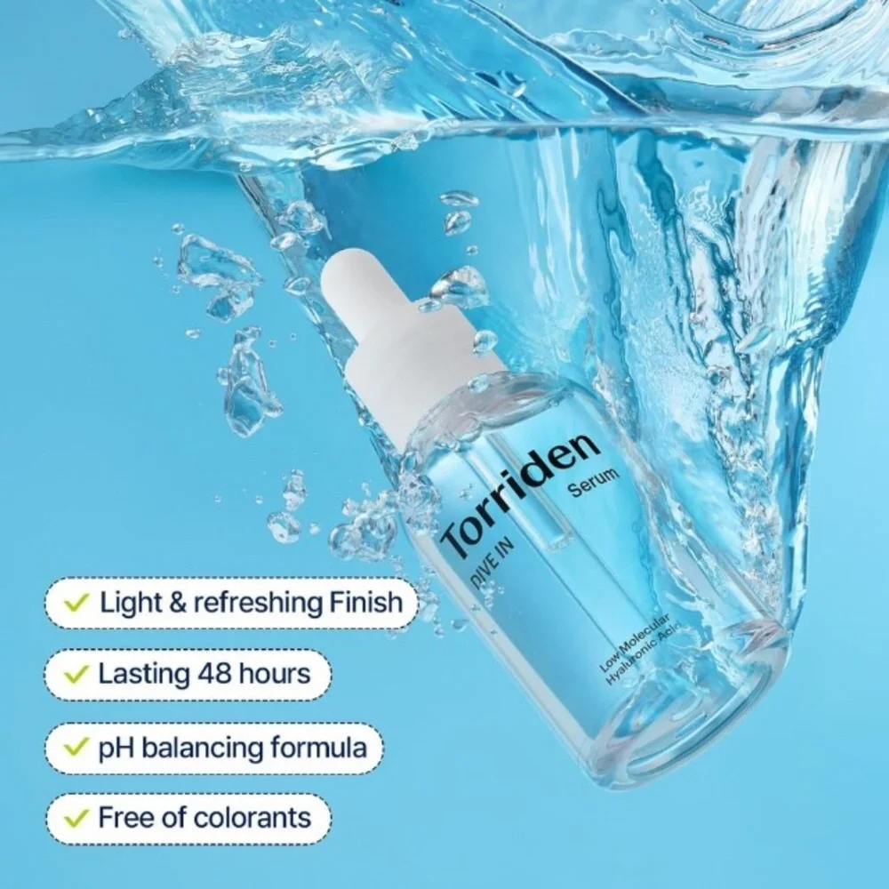 Torriden DIVE-IN Serum Low-Molecular Hyaluronic Acid Serum 1.69 fl oz NEW NWT
